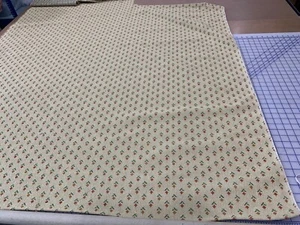 BEIGE COLOR TAPESTRY YARDAGE 1 PC IRREGULAR SHAPE 54" x 98" NEW BOLT END REMNANT - Picture 1 of 4