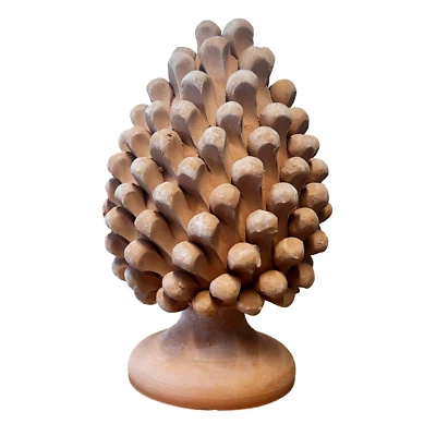 LE TERRECOTTE DI FANIO CASSIANO Pigna manufatta in terracotta Altezza cm 25 con base Diametro 15 cm Artigianale