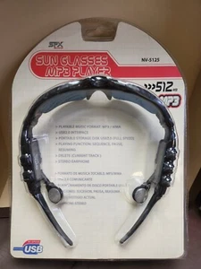 SUNGLASSES MP3 PLAYER _ 512M3 _ NV-5125 _ PLAYABLE MUSIC FORMAT: MP3 / WMA - Picture 1 of 2