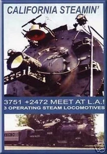 California Steamin 3751 and 2472 Meet at LA DVD NEW Valhalla AT&SF SP 4466 - Picture 1 of 1