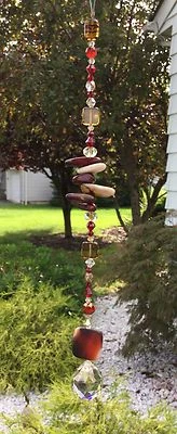 Piedra curativa hecha a mano meditación atrapasol/prisma con elementos de Swarovski EE. UU. Foto 1 de 3