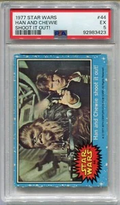 1977 Star Wars Han and Chewie Shoot It Out! #44 Trading Card PSA 5 EX - Bild 1 von 2