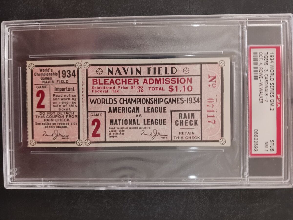 1934 Year Vintage Sports Ticket Stubs for sale | eBay 1934 Year Vintage Sports Ticket Stubs for sale | eBay