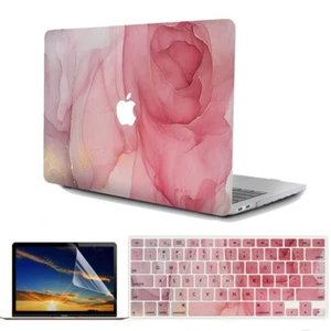 Marbled Hard Case Cover Keyboard Skin for MacBook Air 11 13 14 15 16 A3113 A3114 - Picture 1 of 6