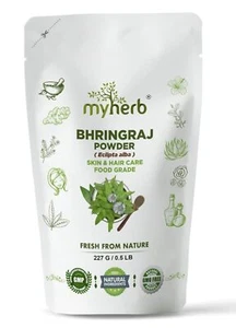 Myherb 100% Natural Organic Bhringraj Powder (Eclipta Alba) | For Men and Women - Picture 1 of 6