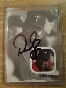 Denard span Just Minors Signed Auto Rookie Baseball card Twins Rays Giants Nats - Picture 1 of 2