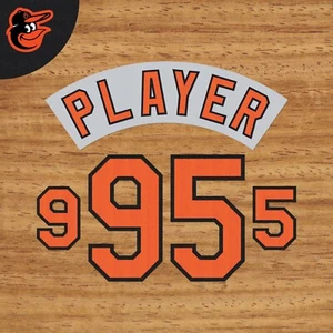 BALTIMORE ORIOLES ROAD JERSEY LETTERING AND NUMBERING KIT (1995-2015) - Picture 1 of 1