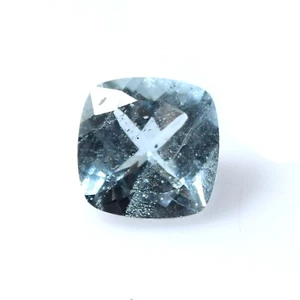 2.80Ct Natural Aquamarine Faceted Loose Gemstone Blue Aquamarine Cushion Stone - Picture 1 of 3
