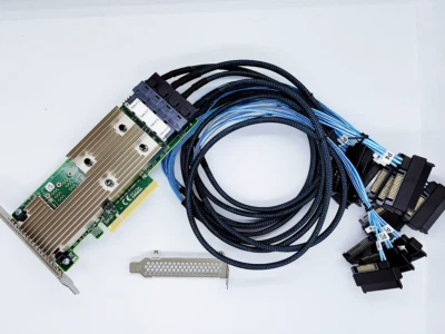 LSI 9305-16i SATA 12Gbs Controller PCIe 3.0 x8 IT-Mode 4* 8643 to 4x 8482 SAS - Image 1 of 4