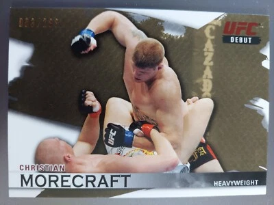Christian Morecraft #148 Debut 2010 Topps UFC Knockout Gold #003/288 - Image 1 of 2