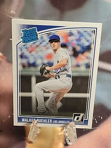 Walker Buehler 2018 Panini Donruss Rated Rookie #41 Los Angeles Dodgers - Picture 1 of 2