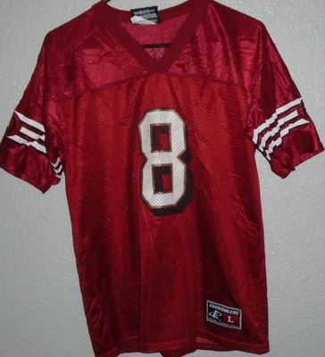 Camiseta deportiva vintage de los San Francisco 49ers Steve Young #8 con logotipo para niños jóvenes talla grande Foto 1 de 3