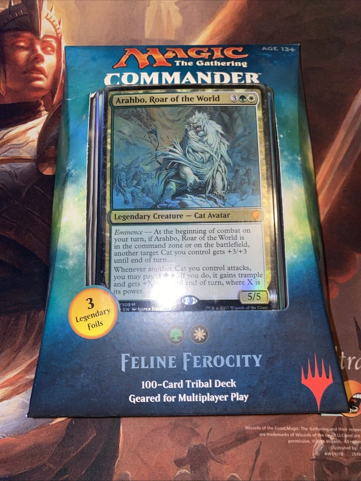 Commander 2017 New Sealed Deck Mtg Feline Ferocity - Image 1 of 1