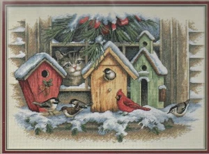 Dimensions Cross Stich Kit - 8709 Windowsill Birdhouses - Picture 1 of 3