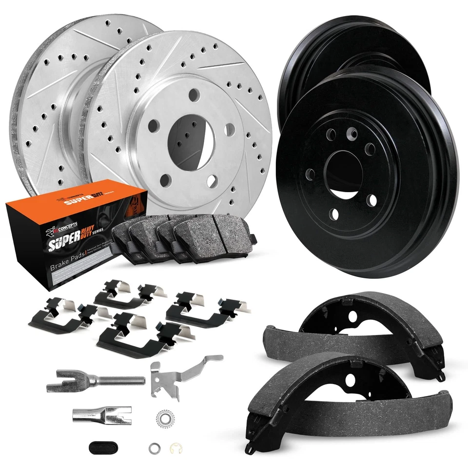 For Mercury Grand Marquis 80 Brake Kit Drilled & Slotted Front & Rear Brake Kit — 第 1/2 张图片