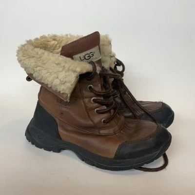 Botas Vibram UGG Gore-Tex Adirondack Marrón Evento Impermeables Niños Niños Talla 2 Foto 1 de 4