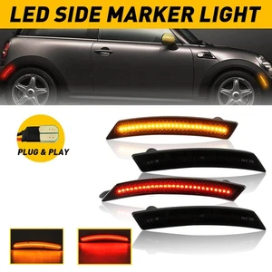 Front Rear LED Side Marker Lights For Fender Mini Cooper R55 R56 R57 R58 R59 R60 - Picture 1 of 12