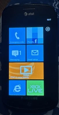 Samsung Galaxy SGH-i917 8gb (ATT) Black Fast Ship Very Good Used Vintage Collect - Image 1 of 4