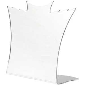 Plymor Acrylic Winged Necklace Display Stand (Mirrored), 8.5" W x 3" D x 7.25" H - Picture 1 of 2