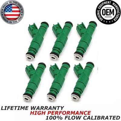 Оригинальные 6 новых топливных форсунок Bosch 1999-2000 Chrysler Town & Country 3,3 л V6 FLEX - Изображение 1 из 4