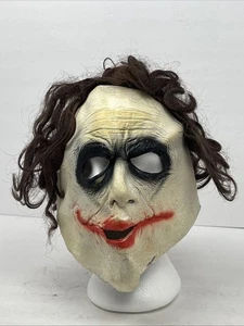 Full Head Rubies DC Joker Scary Latex Mask w/Wig for Adult Horror Clown Batman - Picture 1 of 5