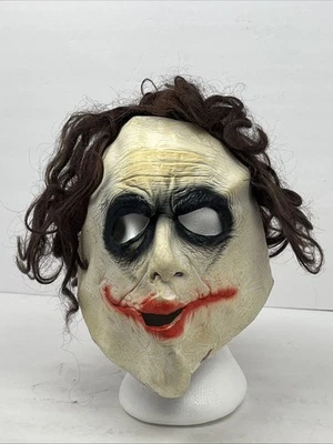 Full Head Rubies DC Joker Scary Latex Mask w/Wig for Adult Horror Clown Batman - Image 1 of 4