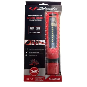 Schumacher SL360RU LED Akku Arbeitsleuchte 400 Lumen Magnet Taschenlampe Wiederaufladbar - Bild 1 von 2