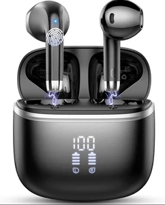 Wireless Earbuds, Bluetooth 5.4 Headphones with Deep Bass Stereo & Water Proof - Picture 1 of 9