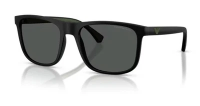 Gafas de sol cuadradas negras mate Emporio Armani EA4129 504287 Foto 1 de 4