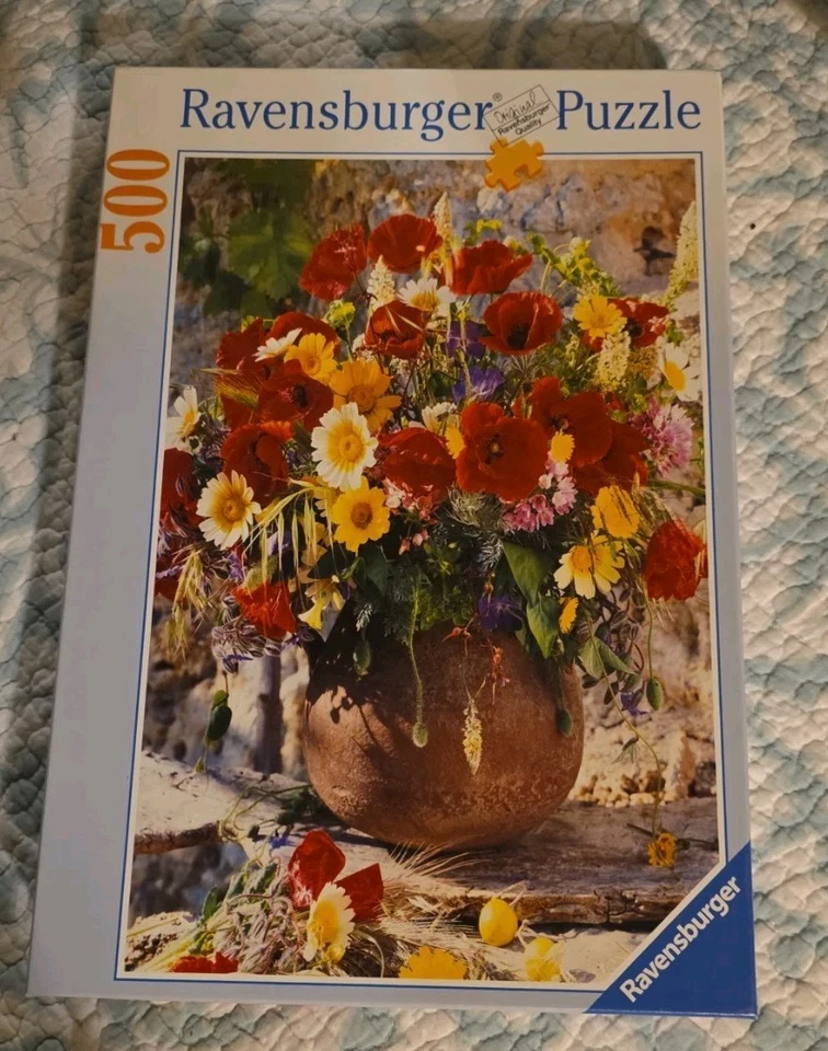 Ravensburger 500 件拼图罂粟花束 145218 号  — 第 1/1 张图片
