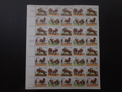 Scott 2756-59, 29 cent, Sporting Horses, Sheet - Image 1 of 2