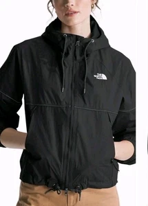 Antora Water Repellent Black Hooded Jacket Womens Size XL The North Face Preppy - Picture 1 of 3