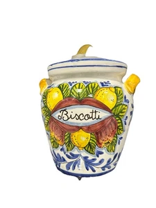 Lemon Cookie Jar Kitchen Biscotti Canister - Photo 1 sur 2
