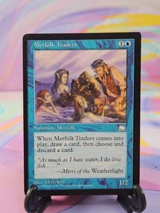 Magic the Gathering MTG Weatherlight 1997 Card | Merfolk Traders - Picture 1 of 2
