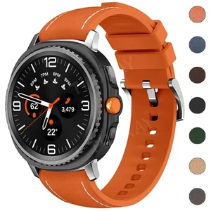 Leather & Silicone Watch Band Strap For Samsung Galaxy Watch 8/8 Classic 40-46mm - Picture 1 of 96