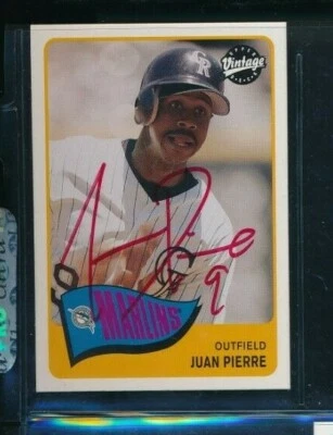 2003 Upper Deck Vintage Juan Pierre #116 signed auto autograph swsw6 - Image 1 of 2
