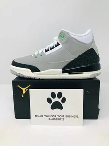 Nike Air Jordan 3 Retro 'Chlorophyll' 398614-006 GS Size 7Y - Picture 1 of 7