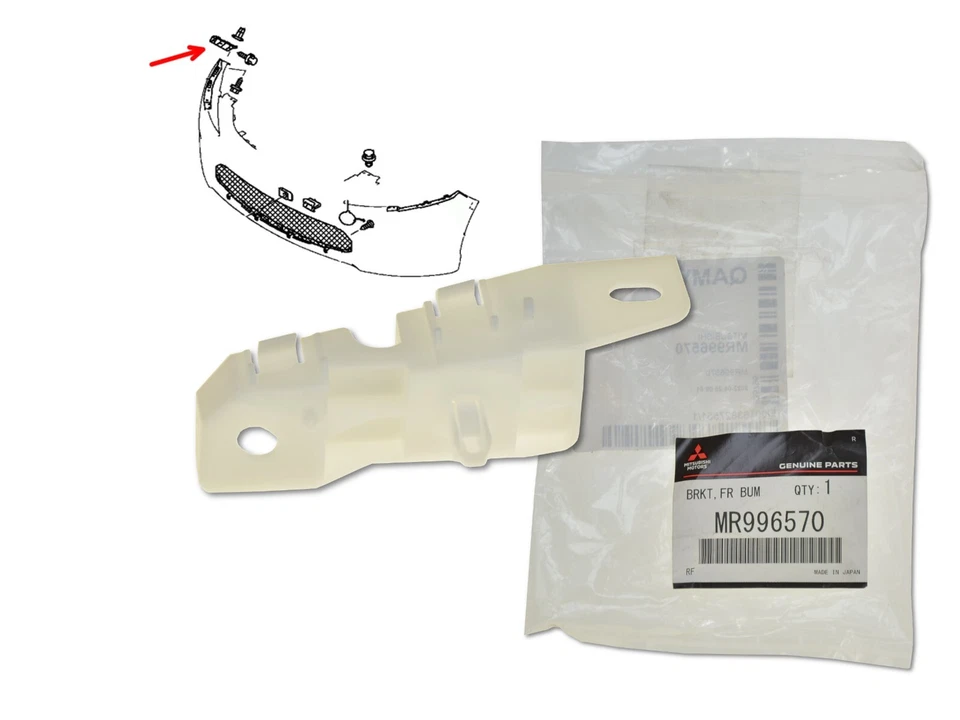 Para-choque dianteiro retentor destro MR996570 OE para Mitsubishi Grandis - Imagem 1 de 1