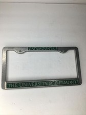 Vintage Metal University of Vermont UVM CATAMOUNTS License Plate Frame