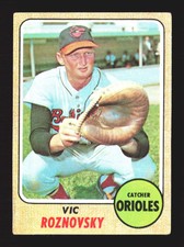 1968 Topps Baseball Vintage #428 Vic Roznovsky    Baltimore Orioles