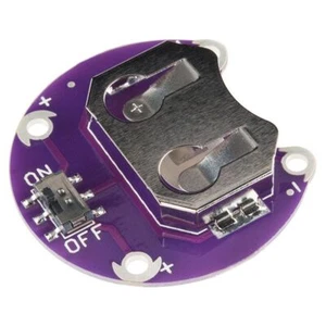 [SparkFun DEV-13883] Soporte de batería para celda de monedas LilyPad - Conmutado - 20 mm - Imagen 1 de 4
