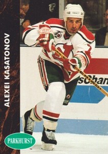 1991-92 Parkhurst French Hockey #319 Alexei Kasatonov