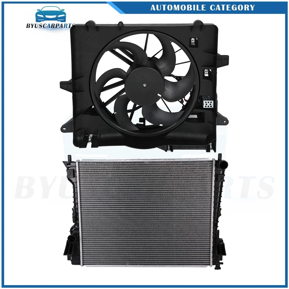 Kit de ventilador de refrigeración radiador eléctrico para Ford Mustang 2005 2006 2007 2008-2014 Foto 1 de 4