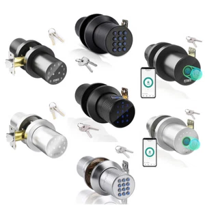 Smart Türschloss Fingerabdruck/Passwort Tastatur Türknopf elektronischer Riegel App - Bild 1 von 25