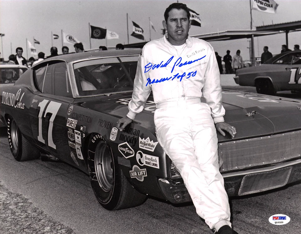 David Pearson SIGNED 11x14 Photo + NASCAR Top 50 LEGEND PSA/DNA AUTOGRAPHED - Image 1 of 1