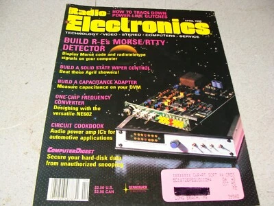 Radio Electronics Magazine April 1990 good condition pre-read - Image 1 of 3