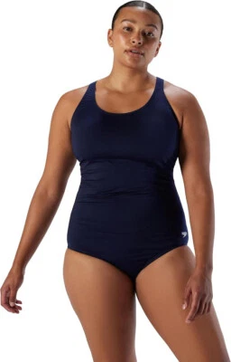 Speedo Women's Swimsuit One Piece Endurance Ultraback Solid Contemporary Cut, 22 - Image 1 of 3