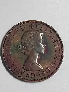British Half Penny - 1959 - Queen Elizabeth II - Picture 1 of 2