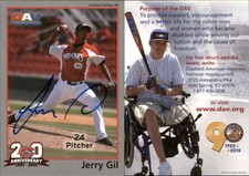 Jerry Gil Signed 2010 DAV Minor/Independent/Summer Leagues #40 Card Auto AU