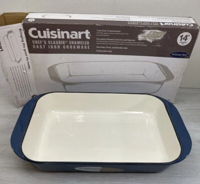 New In Box Cuisinart Enameled Cast Iron Lasagna Pan - image 1 of 4